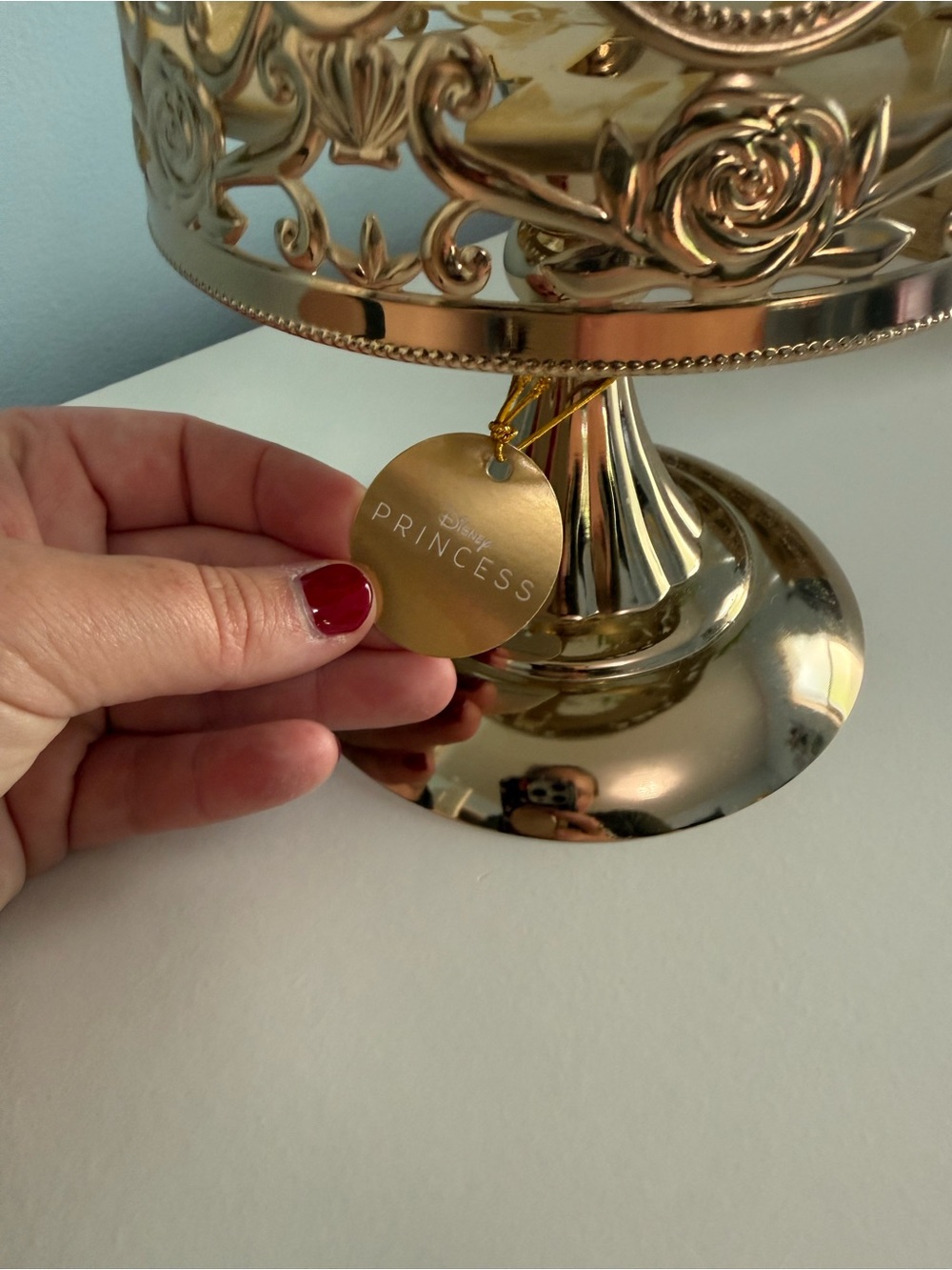 Bath & Body Works Gold Lamp Candle holder from Princess Collection - Picture 2 of 6